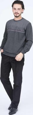 Rey Polo Erkek Bisiklet Yaka Triko Sweat 6743616 Füme
