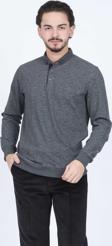 Raymons Erkek Desenli Polo Yaka Triko Sweat 6782251 Antrasit