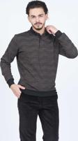 Raymons Erkek Desenli Polo Yaka Triko Sweat 6782252 Vizon