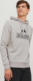 Jack&Jones Erkek Beware Baskılı Kapüşonlu Sweatshirt 12244219 Bej
