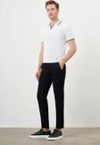 Morven Erkek Yazlık Pileli Slim Fit Chino Pantolon 24YS003006 Siyah