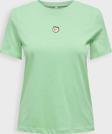 Only Kadın Onlfoodıe Baskı ve Yazı Detaylı Kısa Kol %100 Pamuk T-Shirt 15316728 Yeşil