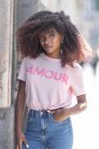 Only Kadın Onllucıa Yazı Detaylı Kısa Kollu %100 Pamuk T-Shirt 15324070 Şeker Pembe