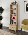 Kznmob Home Akasya Çekmeceli Kitaplık Meşe Mdf