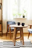 Woodesk Breva, Masif Ahşap Orta Sehpa, Coffe Table, 60X60