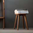 Woodesk Ihlamur, Masif Ahşap Tabure, 32X41 Cm,