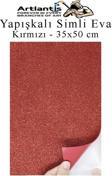 Yapışkanlı Simli Eva 35x50 cm 1 Adet Simli Yapışkanlı Eva Süngeri Okul Kreş Anasınıfı Elişi Etkinlikleri Hobi