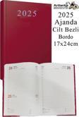 2025 Ajanda 17x24 cm Çizgili Cilt Bezli Dikişli 1 Adet Günlük Planlayıcı Cilt Bezi Ciltli Ajanda 2025 Ofis Okul Büro