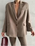 Laluvia Kahve Washington Blazer Ceket