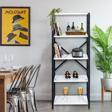 Rmd Shop London 5 Raflı Metal Ayaklı Dekoratif Kitaplık
