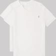 Kozik Unisex Beyaz Bisiklet Yaka Standart %100 Pamuk Erkek Basic Spor T-Shirt 2'Li Paket