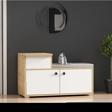 DemonteHome Elegantdh Mi̇nderli̇ Ayakkabilik Safi̇rmeşe Beyaz