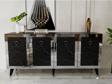 DemonteHome Baredh Lazer Desenli̇ Konsol Royalmermer Gümüş