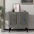 DemonteHome Capri̇dh 75 Cm Konsol Antrasi̇t Altin