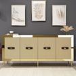 DemonteHome Dark (Kb150) Konsol Safi̇r Meşe-Hazeran-Altin