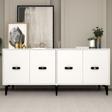 DEMONTE DECOR Fly 180 Cm Konsol (Kx180) Beyaz-Beyaz