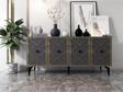 DEMONTE DECOR Helen Konsol Antrasi̇t (Cevi̇z Desen)
