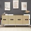 DemonteHome Dark (Kb150) Konsol Safi̇r Meşe-Hazeran-Gümüş