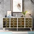 DemonteHome Adendh Konsol Beyaz-Altin