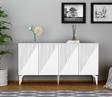 DemonteHome Drawdh Lazer Desenli̇ Konsol Beyaz