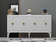 DemonteHome Mi̇dasdh 4 Kapakli Konsol Beyaz Altin