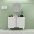 DemonteHome Honeydh 2 Kapakli 4 Rafli Konsol Antrasi̇t Beyaz