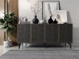 DemonteHome Vi̇tadh Lazer Kesi̇mli̇ 4 Kapakli  Konsol Antrasi̇t-(Cevi̇z Desen)