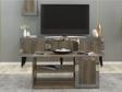 DemonteHome Baredh Lazer Desenli̇ 90 Cm Orta Sehpa Cevi̇z Gümüş