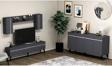 DemonteHome Defnedh 180 Cm Tv Üni̇tesi̇ Ve Konsol  2'Li̇ Salon Takimi Antrasi̇t Gümüş