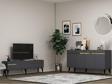 DemonteHome Defnedh Tv Sehpasi Ve Konsol 2'Li̇ Salon Takimi Antrasi̇t-Altin