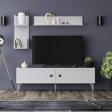 DemonteHome Owendh Tv Üni̇tesi̇ Takimi Beyaz (Beyaz Desen)