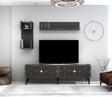 DemonteHome Rosedh Tv Üni̇tesi̇ Takimi Antrasi̇t-(Cevi̇z Desen)