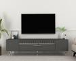 Demonte Home Dekolp1Dh Tv Sehpası Antrasit Gümüş