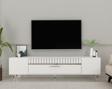 Demonte Home Dekolp1Dh Tv Sehpasi Beyaz Gümüş