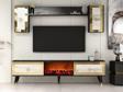 DemonteHome Boradh Şömi̇neli̇ Tv Üni̇tesi̇ Royalmermer Efesmermer Altin