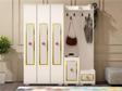 DemonteHome Noradh Ayakkabilik Portmanto Vesti̇yer (D-E-C) Beyaz Altin