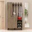 DemonteHome Meyradh 2 Kapakli 12 Rafli Portmanto Cevi̇z
