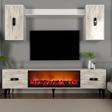 Demonte Home Flydh 180 Cm Şömi̇neli̇ (B) Tv Üni̇tesi̇ Takimi Beyaz Efesmermer