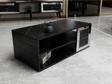 DemonteHome Baredh Lazer Desenli̇ 90 Cm Orta Sehpa Royalmermer Gümüş