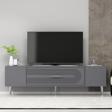 DemonteHome Dekol3Dh Tv Sehpası Antrasit Gümüş