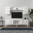 Demonte Home Maderadh Tv Üni̇tesi̇ Beyaz Gümüş