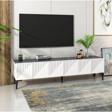 Demonte Home Artemi̇sdh Tv Sehpasi Beyaz Antrasi̇t
