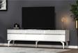 DemonteHome Defnedh Tv Sehpasi (Alt Modül) Beyaz-Gümüş