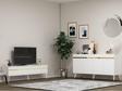 DemonteHome Defnedh Tv Sehpasi Ve Konsol 2'Li̇ Salon Takimi Beyaz-Altin