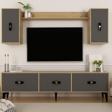DemonteHome Hi̇radh 180 Cm Tv Üni̇tesi̇ Takimi Safi̇rmeşe Antrasi̇t