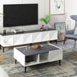 DemonteHome Artemi̇sdh Orta Sehpa Antrasi̇t Beyaz