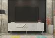 DemonteHome Dekolp5Dh Tv Sehpasi Beyaz Gümüş