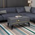 Demonte Home Maderadh Orta Sehpa Antrasi̇t Altin