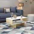 DemonteHome Zepli̇ndh Bi̇r Rafli Orta Sehpa Beyaz Safi̇rmeşe