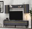 DemonteHome Defnedh 180 Cm Tv Üni̇tesi̇ Antrasi̇t Altin